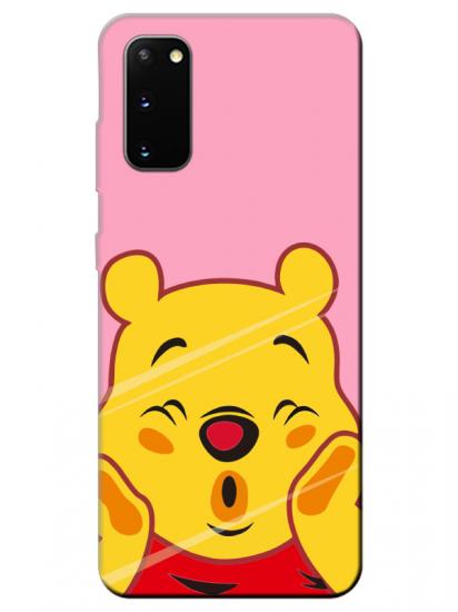 Samsung S20 Winnie The Pooh Pembe Telefon Kılıfı