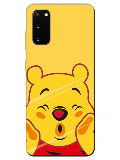 Samsung S20 Winnie The Pooh Sarı Telefon Kılıfı