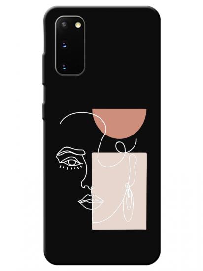 Samsung S20 Women Art Siyah Telefon Kılıfı