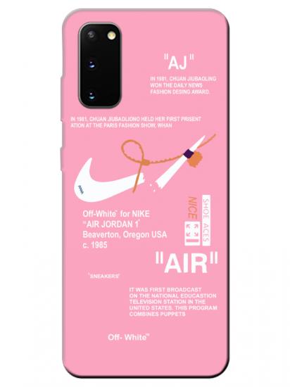 Samsung S20 Nike Air Pembe Telefon Kılıfı