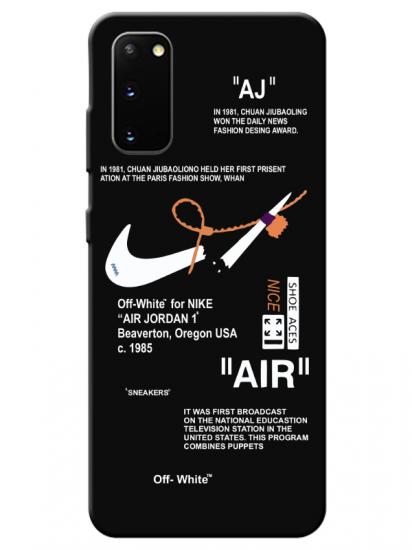 Samsung S20 Nike Air Siyah Telefon Kılıfı