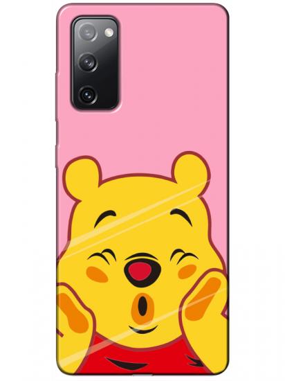 Samsung S20 FE Winnie The Pooh Pembe Telefon Kılıfı