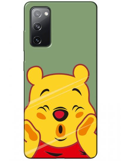 Samsung S20 FE Winnie The Pooh Yeşil Telefon Kılıfı