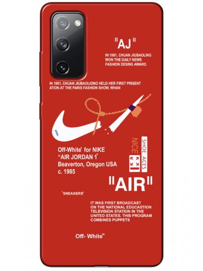 Samsung S20 FE Nike Air Kırmızı Telefon Kılıfı