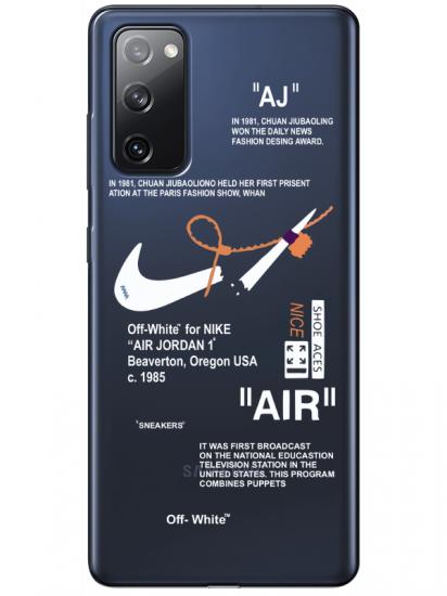 Samsung S20 FE Nike Air Şeffaf Telefon Kılıfı