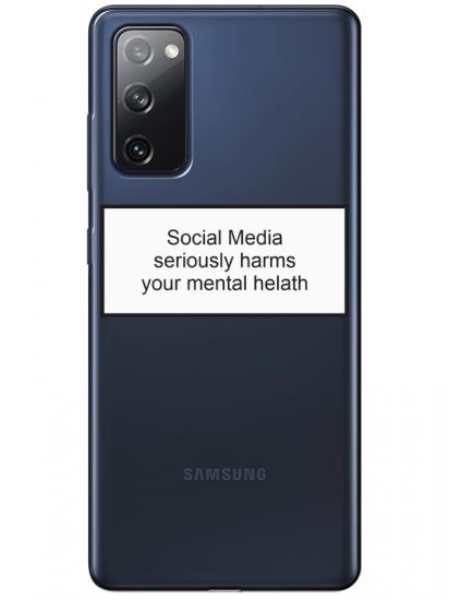 Samsung S20 FE Social Media Şeffaf Telefon Kılıfı