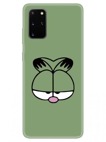 Samsung S20 Plus Garfield Yeşil Telefon Kılıfı