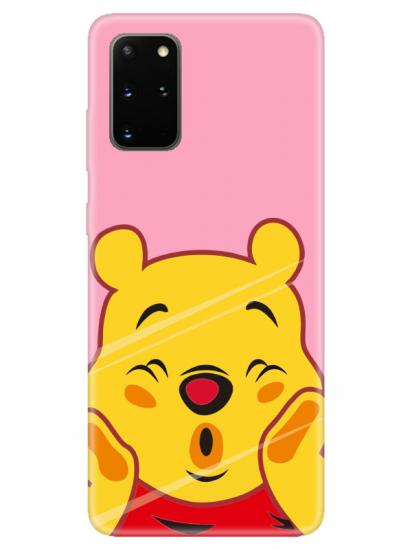 Samsung S20 Plus Winnie The Pooh Pembe Telefon Kılıfı