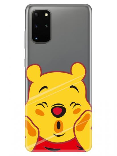 Samsung S20 Plus Winnie The Pooh Şeffaf Telefon Kılıfı