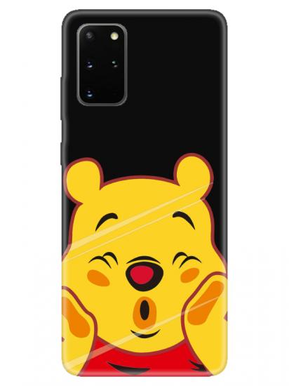 Samsung S20 Plus Winnie The Pooh Siyah Telefon Kılıfı