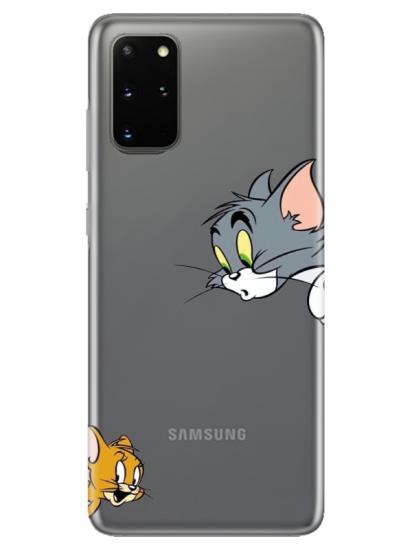 Samsung S20 Plus Tom And Jerry Şeffaf Telefon Kılıfı