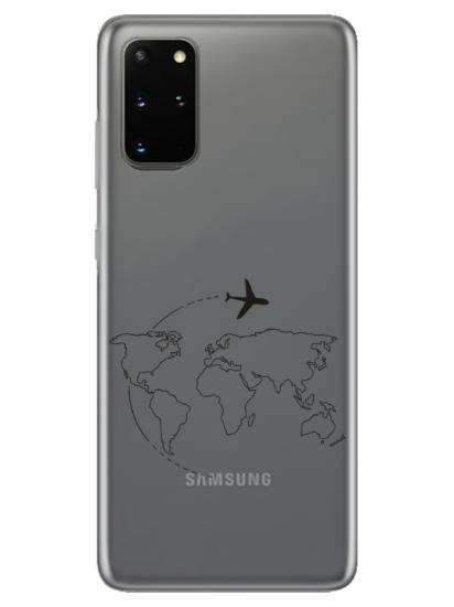 Samsung S20 PlusFace Art Şeffaf Telefon Kılıfı