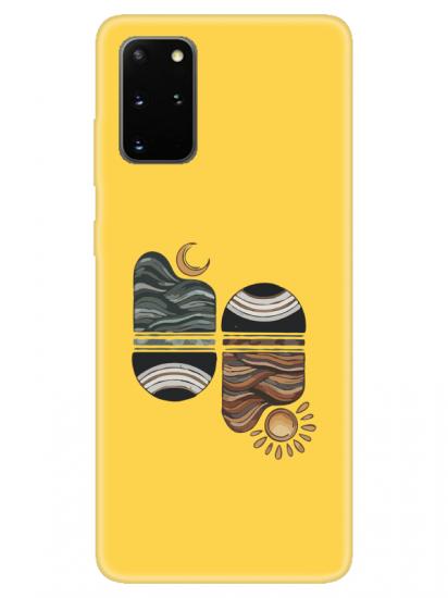 Samsung S20 Plus Sunset Wave Sarı Telefon Kılıfı