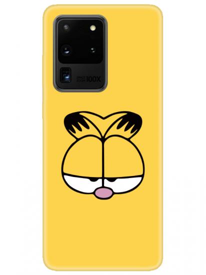 Samsung S20 Ultra Garfield Sarı Telefon Kılıfı