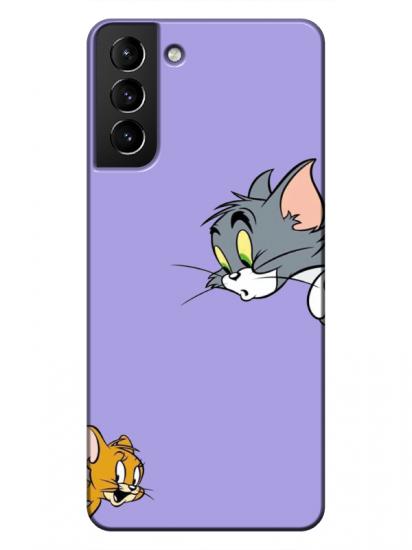 Samsung S21 Tom And Jerry Lila Telefon Kılıfı