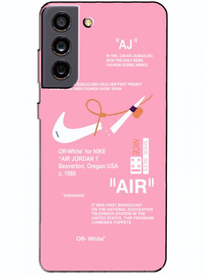 Samsung S21 FE Nike Air Pembe Telefon Kılıfı