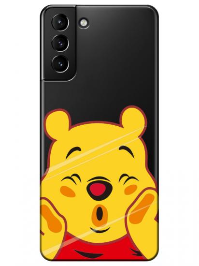 Samsung S21 Plus Winnie The Pooh Şeffaf Telefon Kılıfı