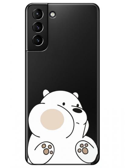 Samsung S21 Plus Panda Şeffaf Telefon Kılıfı