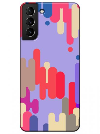 Samsung S21 Plus Pop Art Lila Telefon Kılıfı