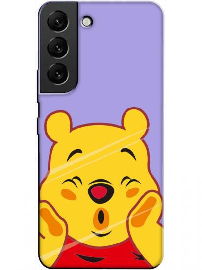 Samsung S22 Winnie The Pooh Lila Telefon Kılıfı