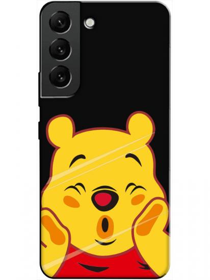 Samsung S22 Winnie The Pooh Siyah Telefon Kılıfı