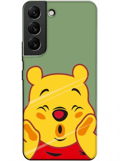 Samsung S22 Winnie The Pooh Yeşil Telefon Kılıfı