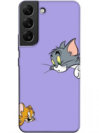 Samsung S22 Tom And Jerry Lila Telefon Kılıfı