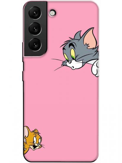 Samsung S22 Tom And Jerry Pembe Telefon Kılıfı