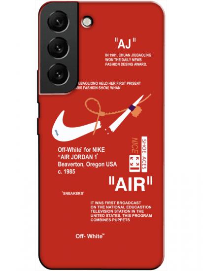 Samsung S22 Nike Air Kırmızı Telefon Kılıfı