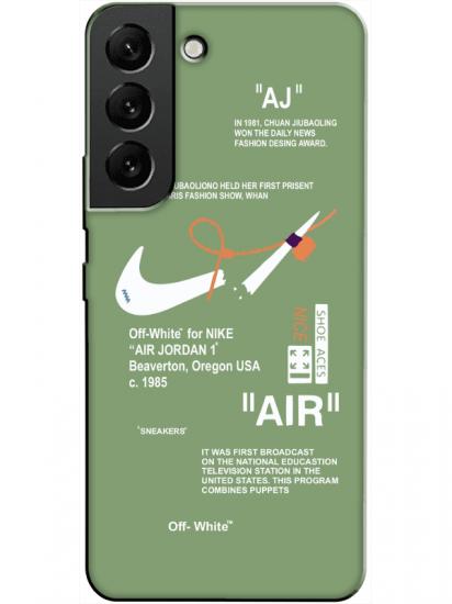 Samsung S22 Nike Air Yeşil Telefon Kılıfı