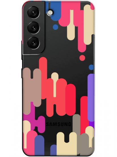 Samsung S22 Pop Art Şeffaf Telefon Kılıfı