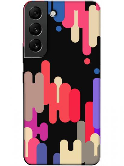 Samsung S22 Pop Art Siyah Telefon Kılıfı