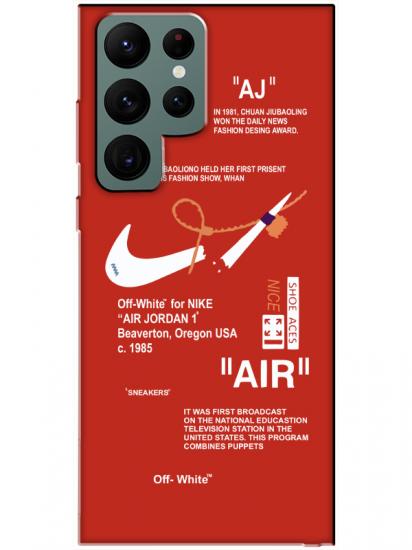 Samsung S22 Ultra Nike Air Kırmızı Telefon Kılıfı