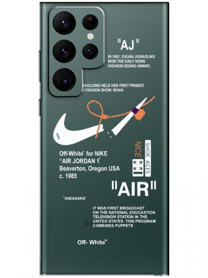 Samsung S22 Ultra Nike Air Şeffaf Telefon Kılıfı