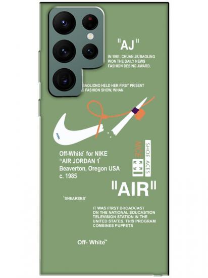 Samsung S22 Ultra Nike Air Yeşil Telefon Kılıfı