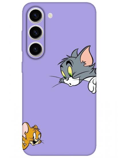 Samsung S23 Tom And Jerry Lila Telefon Kılıfı