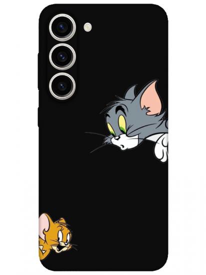 Samsung S23 Tom And Jerry Siyah Telefon Kılıfı