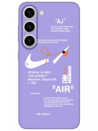 Samsung S23 Nike Air Lila Telefon Kılıfı