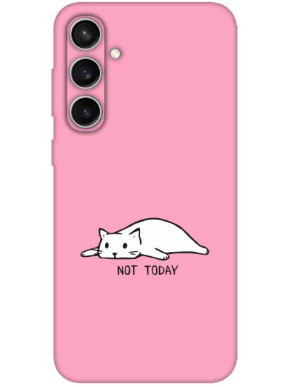 Samsung S23 FE Not Today Kedi Pembe Telefon Kılıfı