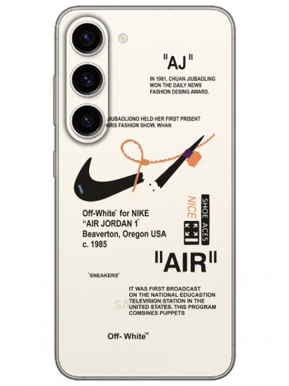 Samsung S23 Plus Nike Air Şeffaf Telefon Kılıfı