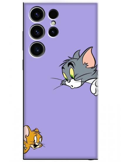 Samsung S23 Ultra Tom And Jerry Lila Telefon Kılıfı