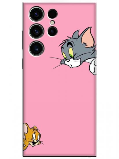 Samsung S23 Ultra Tom And Jerry Pembe Telefon Kılıfı