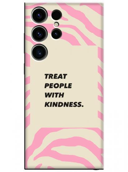 Samsung S23 Ultra Zebra Motto Pembe Telefon Kılıfı