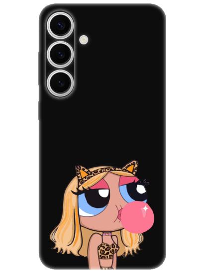 Samsung S24 Powerpuff Girls Siyah Telefon Kılıfı