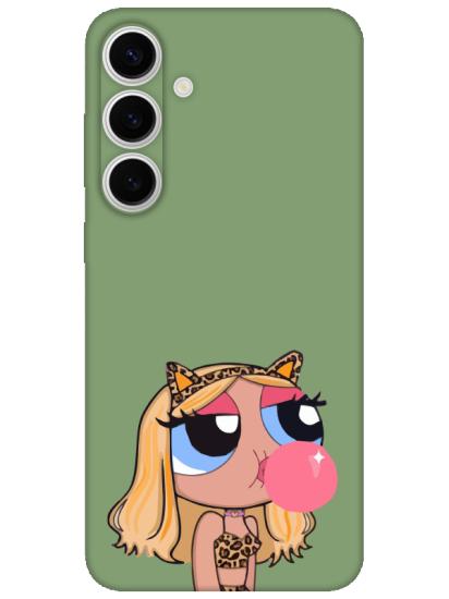 Samsung S24 Powerpuff Girls Yeşil Telefon Kılıfı