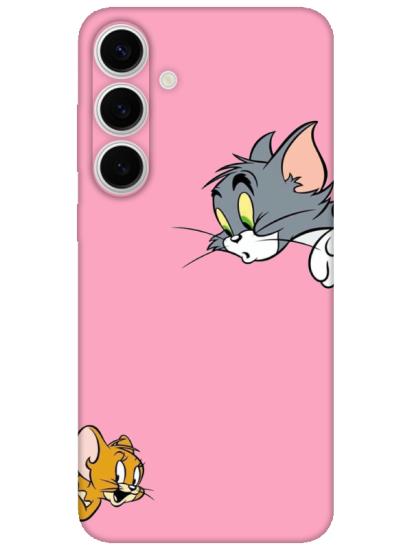 Samsung S24 Tom And Jerry Pembe Telefon Kılıfı