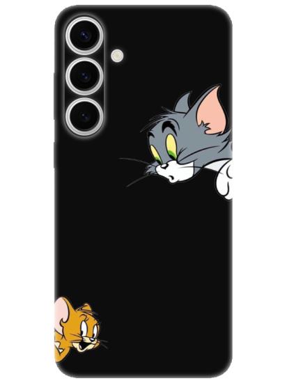 Samsung S24 Tom And Jerry Siyah Telefon Kılıfı