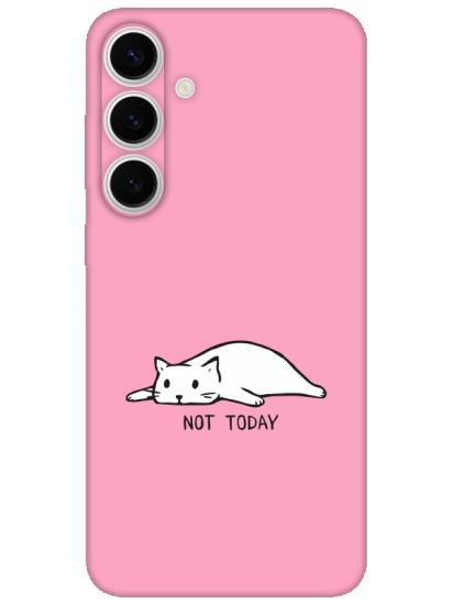 Samsung S24 Not Today Kedi Pembe Telefon Kılıfı