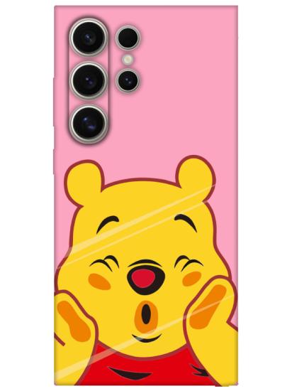 Samsung S24 Ultra Winnie The Pooh Pembe Telefon Kılıfı