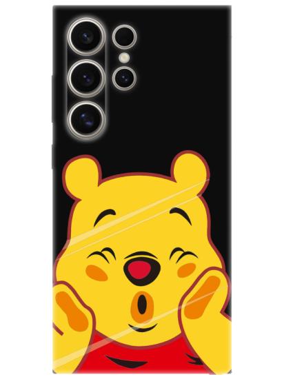 Samsung S24 Ultra Winnie The Pooh Siyah Telefon Kılıfı